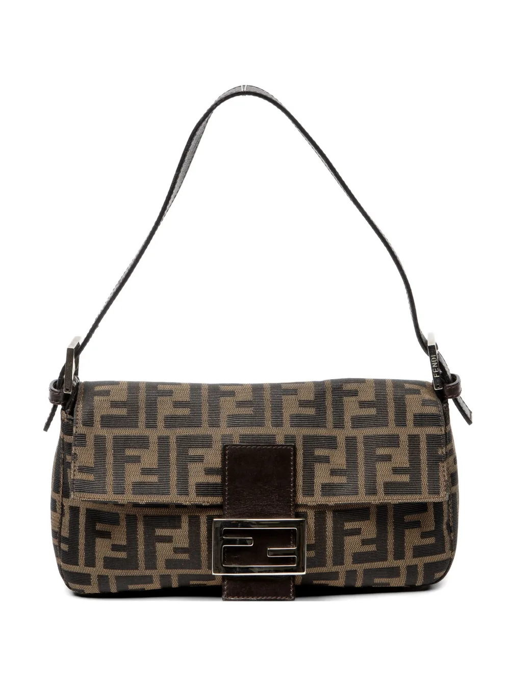 Fendi Pre-Owned Zucca Baguette shoulder bag - Marrone