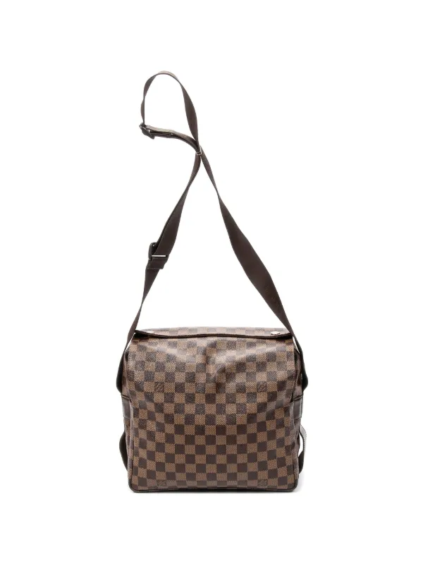 Louis Vuitton Pre-owned Naviglio Damier Ebène Cross Body Bag in Brown