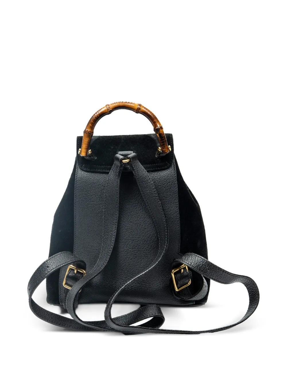 Gucci Pre-Owned バンブー スエード バックパック ミニ | ブラック