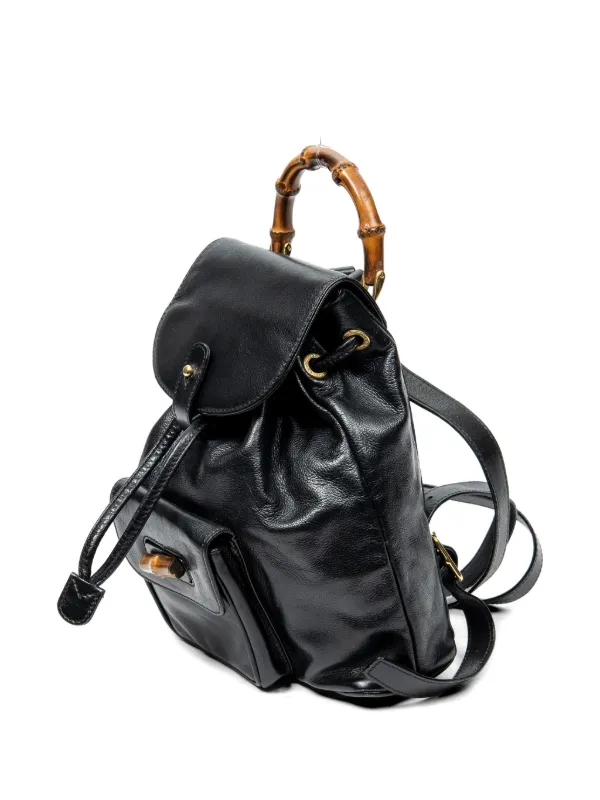 gucci mini bamboo backpack Leather Small 279497 There is keeping(storage) smell Gucci Pre-Owned Mini Bamboo Handle
