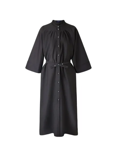 Soeur Hosta belted pleated-detail midi dress