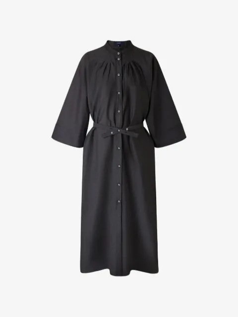 Soeur Hosta belted pleated-detail midi dress