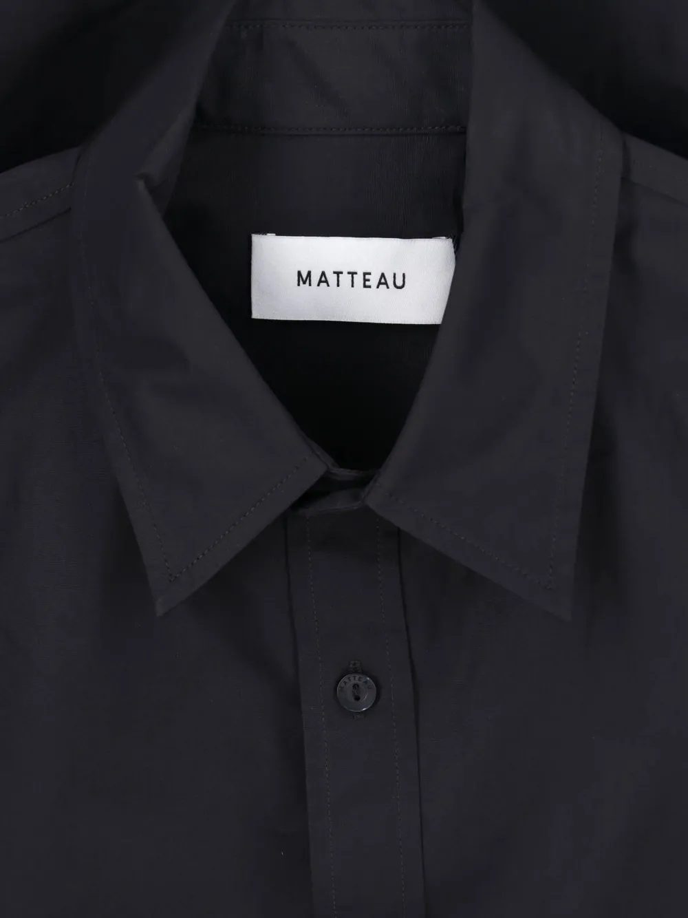  Matteau Camisa Classic Pocket - Negro 