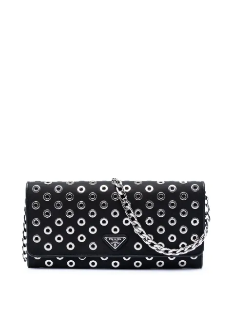 Prada Pre-Owned bolsa crossbody Grommet Wallet On Chain de Tessuto 2000-2013
