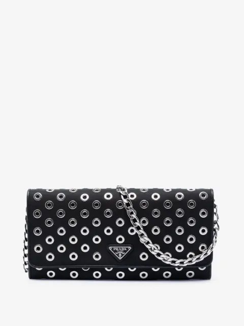 Prada Pre-Owned bolsa crossbody Grommet Wallet On Chain de Tessuto 2000-2013