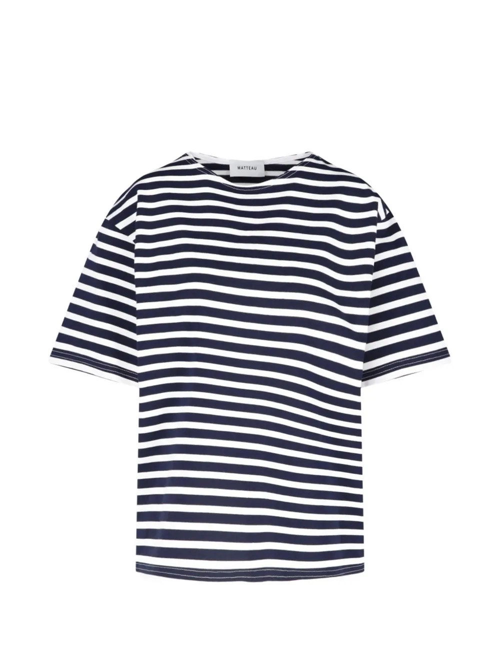 Matteau striped short-sleeve T-shirt - Blu