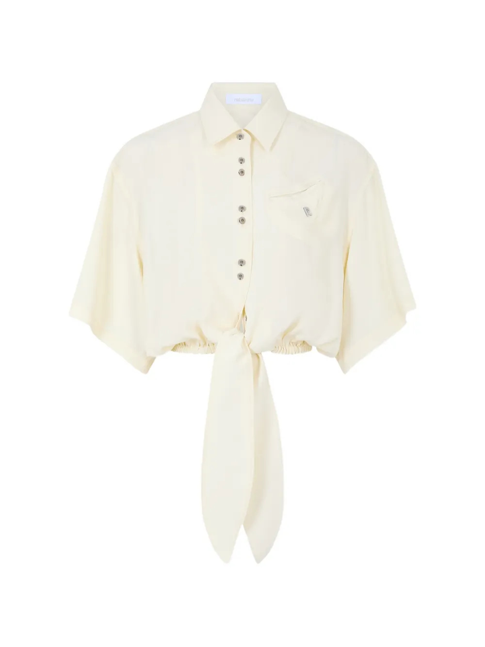 Rabanne knot-detail shirt - Weiß