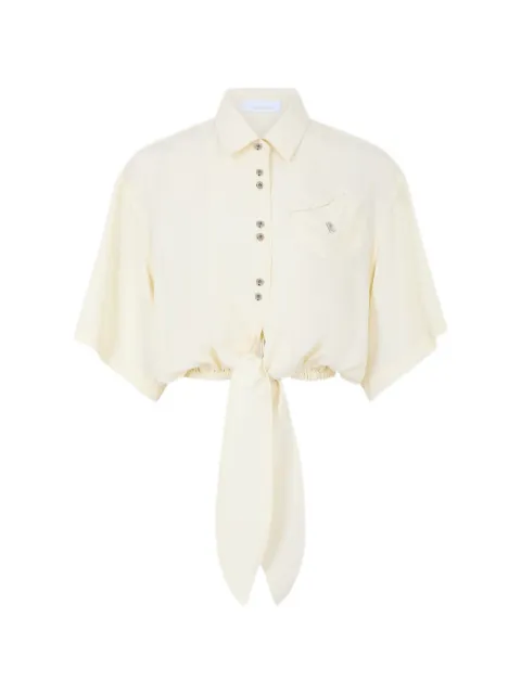 Rabanne camisa con detalle de nudo