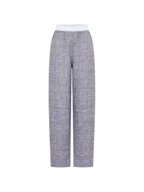Rabanne pantalones rectos con pretina elástica