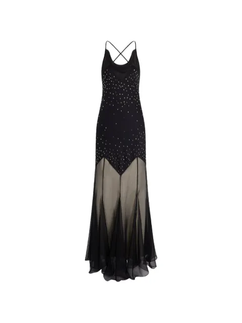 Rabanne vestido largo con detalles