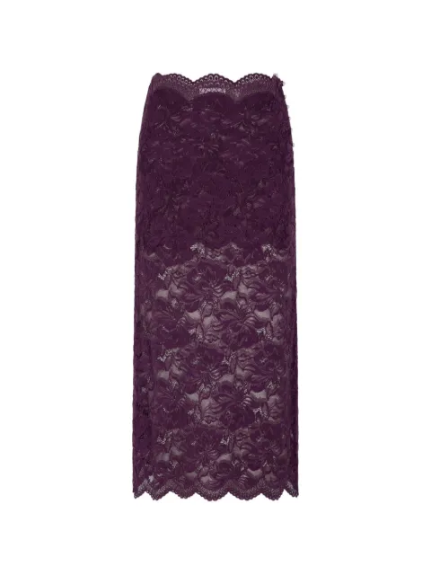 Rabanne falda midi a capas