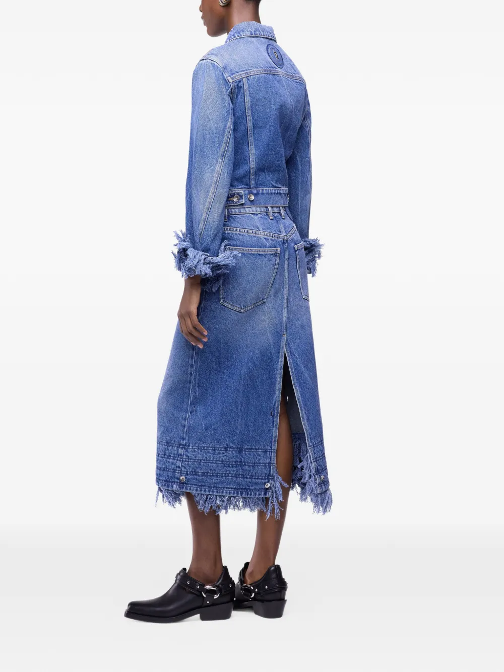 Rabanne Midi-rok met franje Blauw
