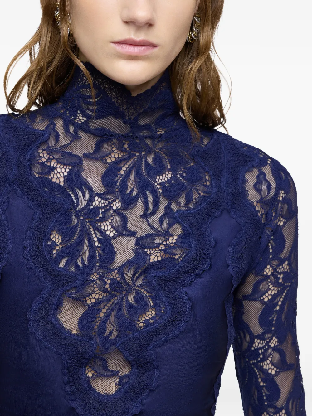 Rabanne Top met lange mouwen Blauw