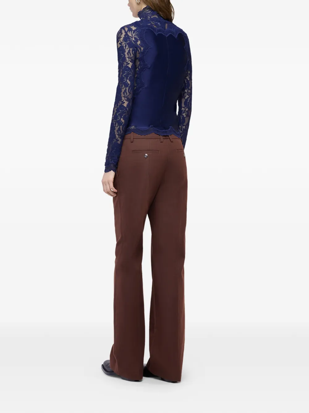 Rabanne Top met lange mouwen Blauw