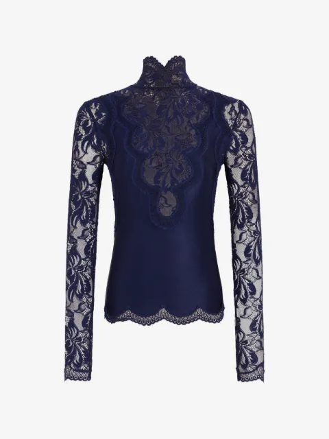 Rabanne long-sleeved lace top