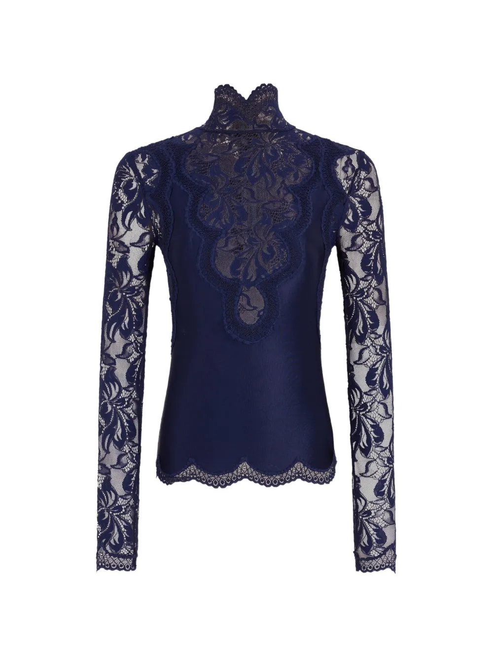 Rabanne long-sleeved lace top