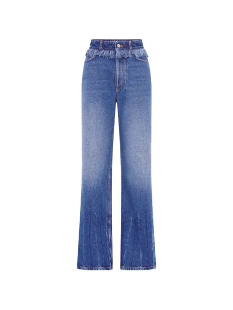 Rabanne jeans con detalle de flecos