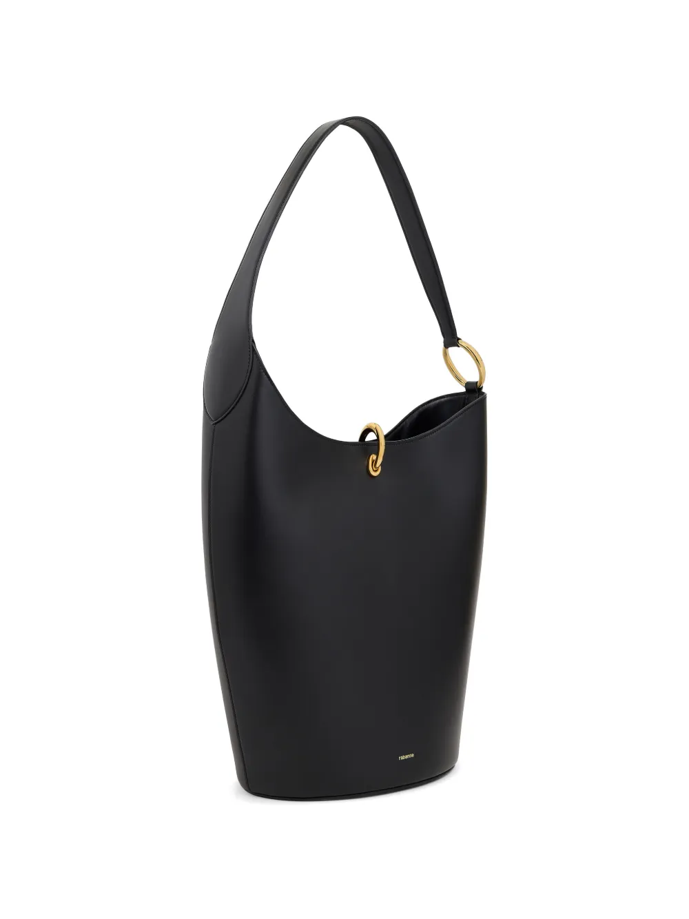 Rabanne Ring leren shopper Zwart
