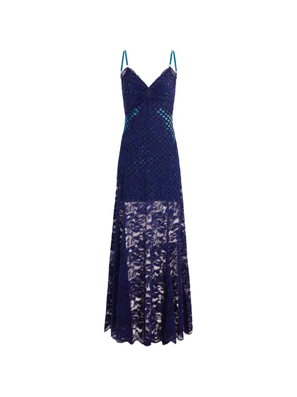 rabanne blue dress Andy Sachs picked a @rabanne dress that's not just blue (though it is pretty lapis) for date night at classic Brooklyn spot @longislandbarbut who is she dancing with?