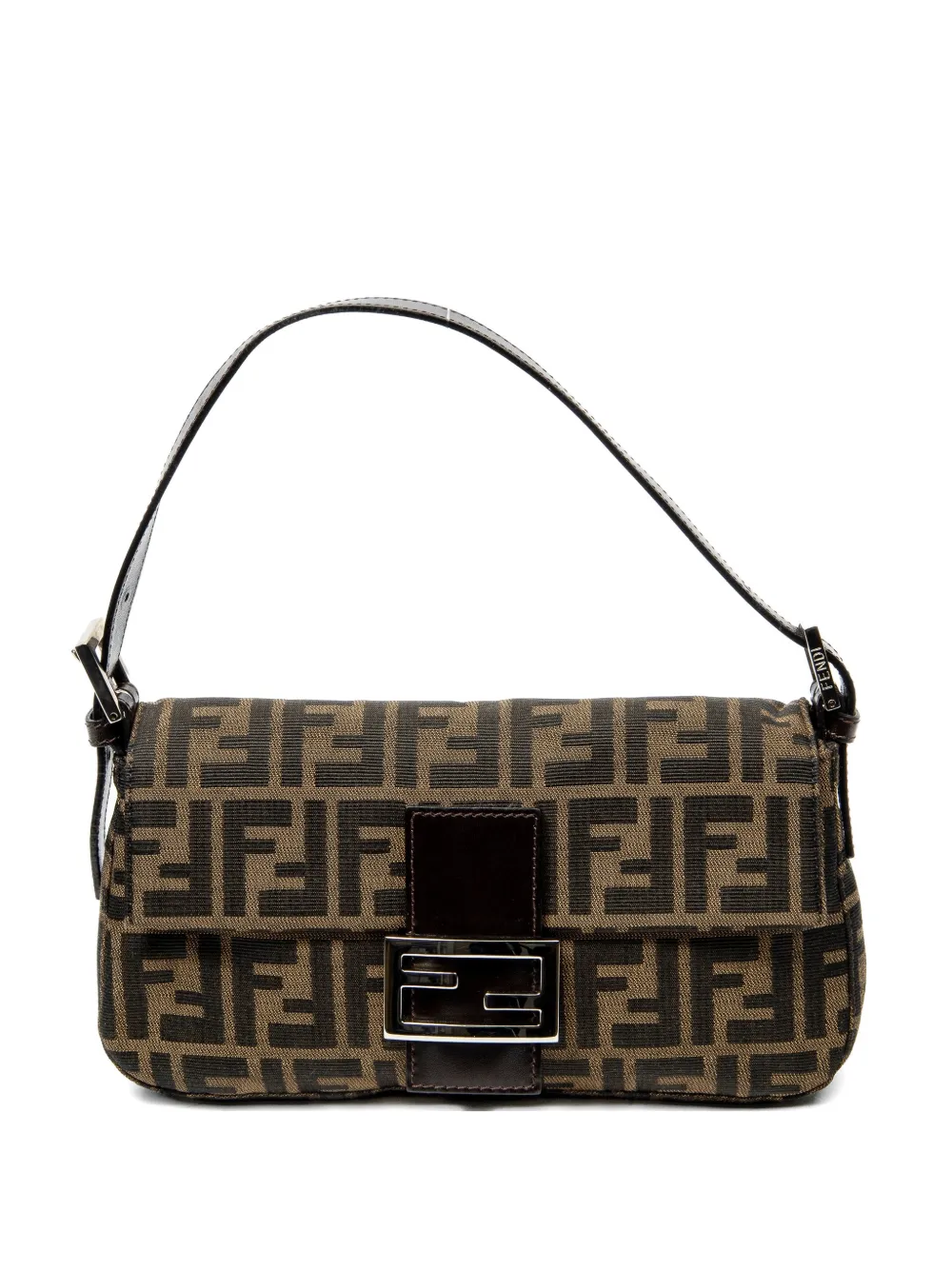 Fendi Pre-Owned Zucca Baguette shoulder bag - Marrone