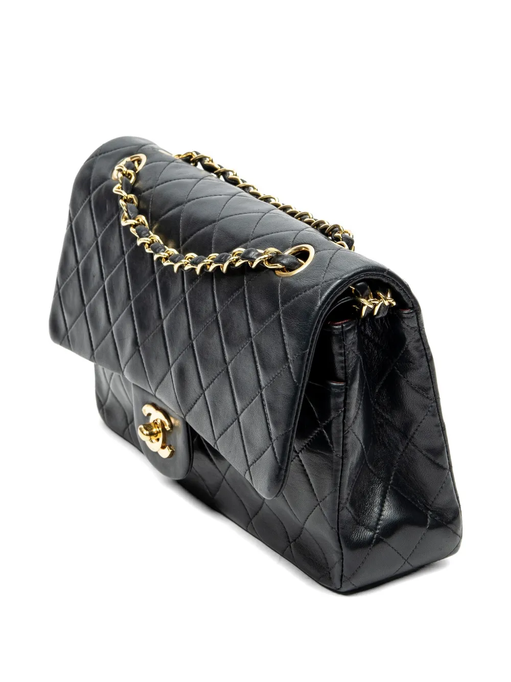 CHANEL Pre-Owned Classic Double Flap 23 Shoulder Bag | Black