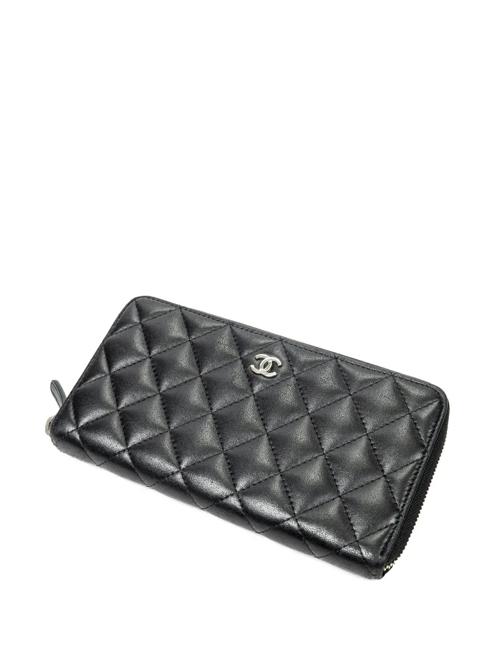 CHANEL Pre-Owned logo-plaque wallet - Nero