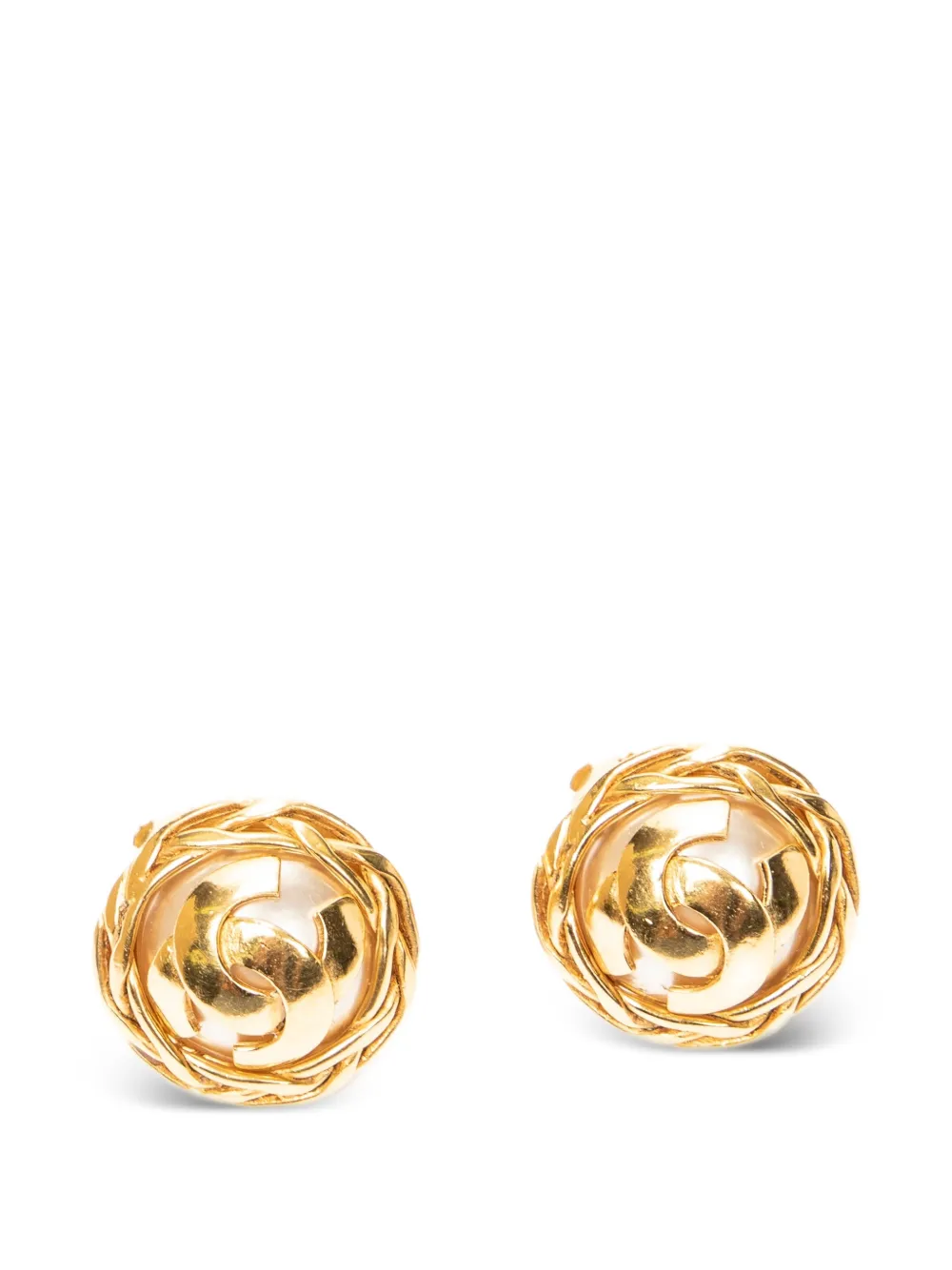 CHANEL Pre-Owned clip-on earrings - Gold