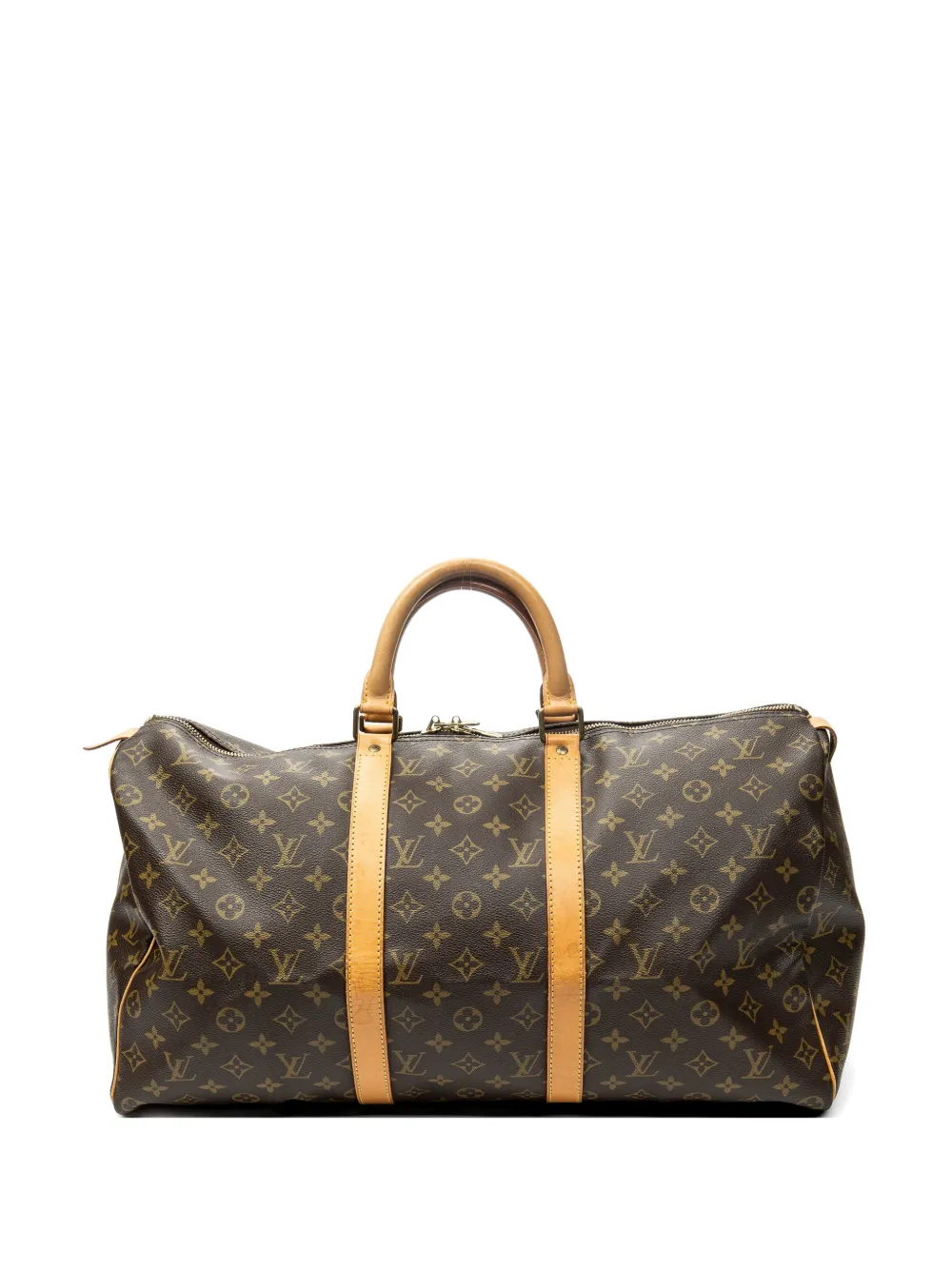Louis Vuitton Pre-Owned 1996 50 Keepall zip-up travel bag - Braun