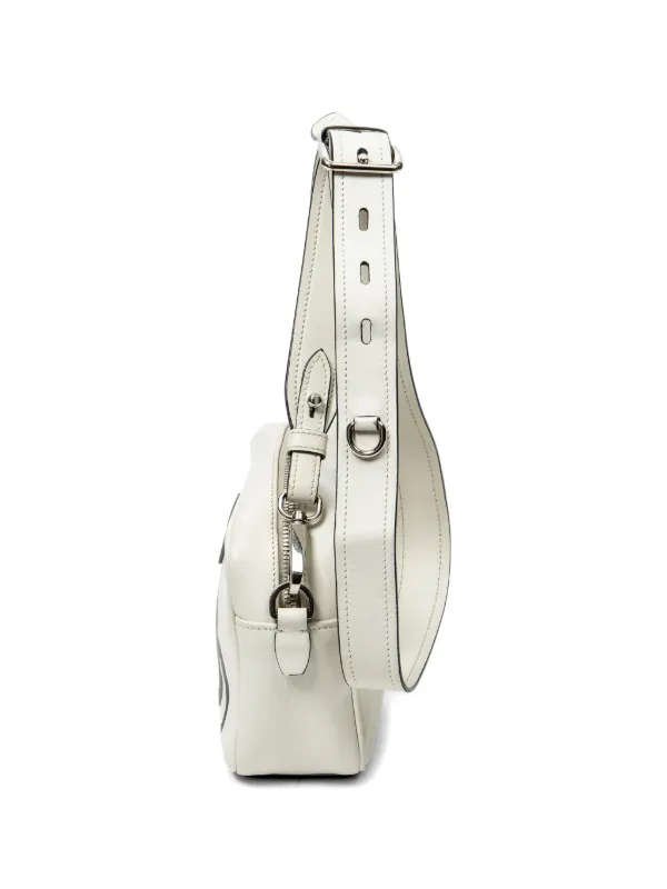 Prada Pre-Owned プリント ショルダーバッグ | ホワイト | FARFETCH JP