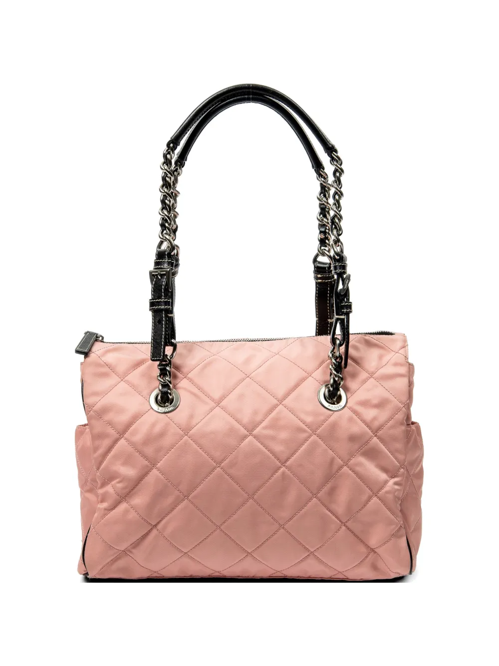 Prada Pre-Owned quilted chain-link tote bag - Rosa