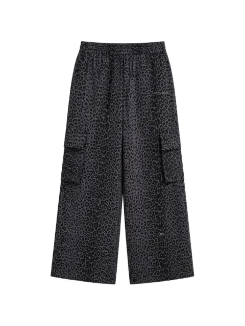 Àlg animal-print wide-leg trousers