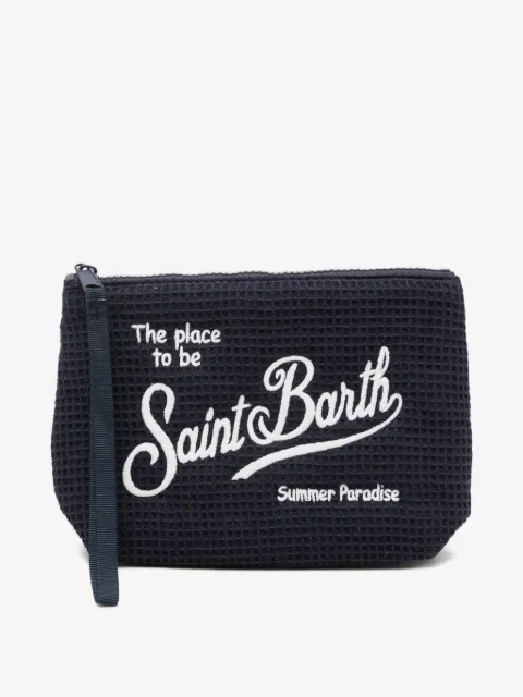 MC2 Saint Barth Aline waffle-knit clutch bag
