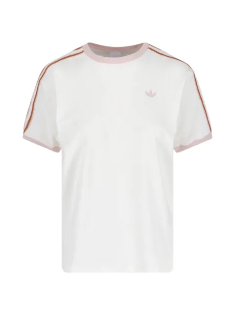 adidas embroidered-stripe Trefoil-logo T-shirt
