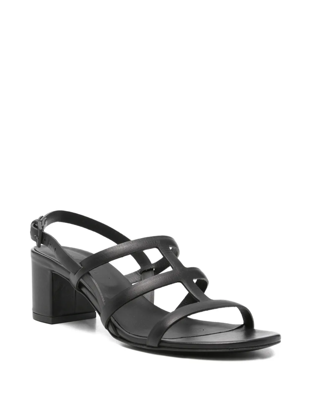 Del Carlo strappy heeled sandals Zwart