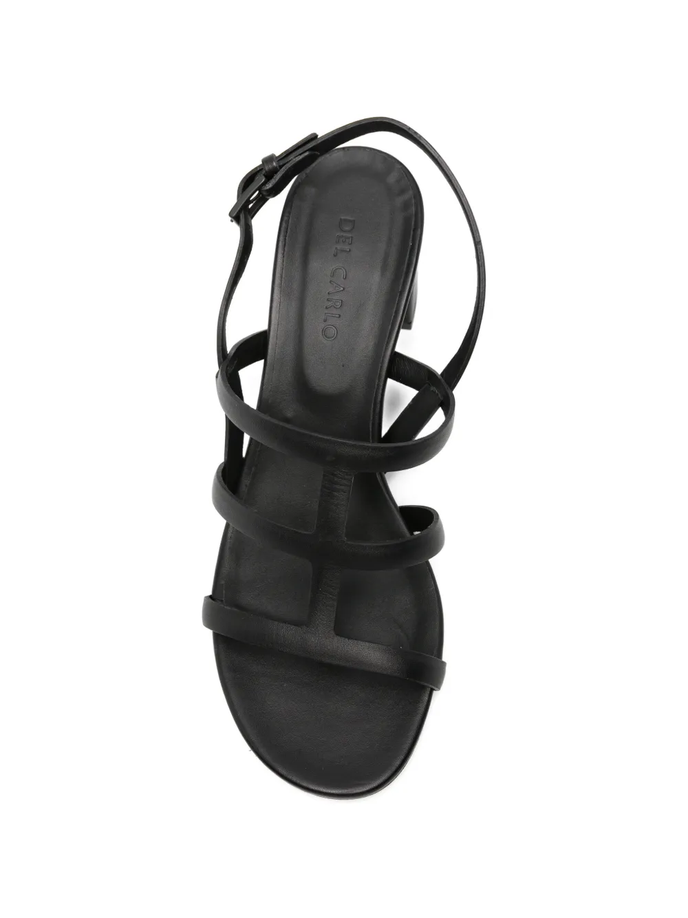 Del Carlo strappy heeled sandals Zwart