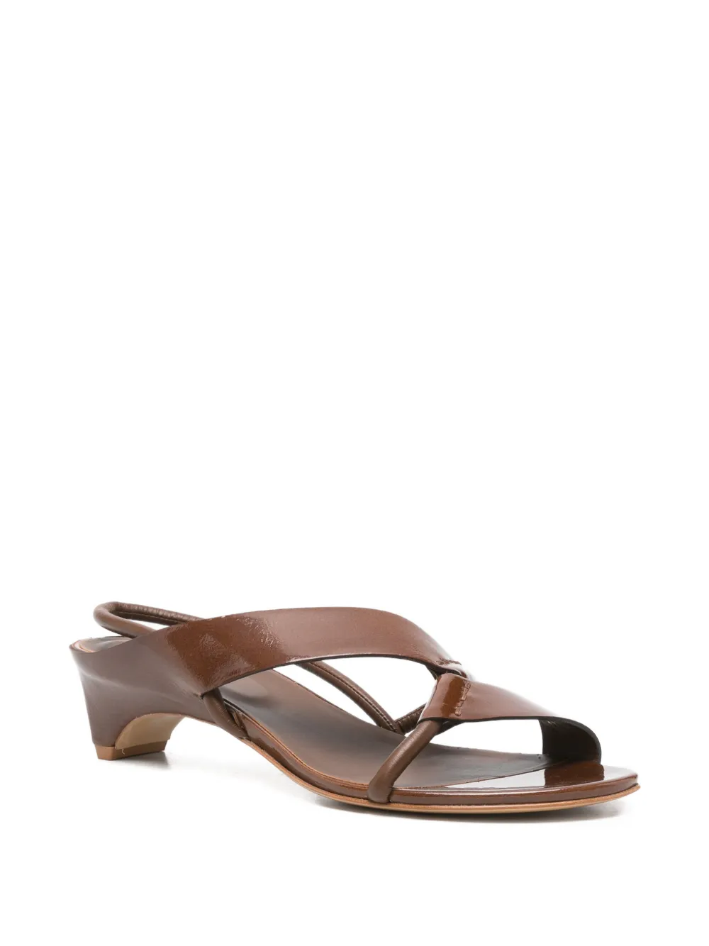 Del Carlo crossover-strap slingback sandals Bruin