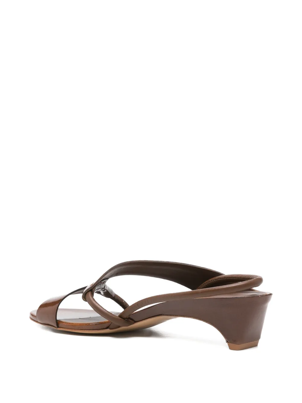 Del Carlo crossover-strap slingback sandals Bruin