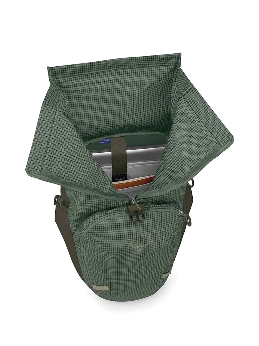 Osprey Rugzak met patroon en col Groen