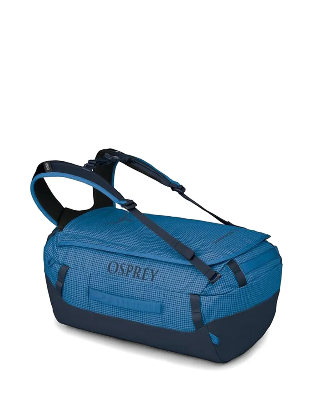 Osprey Transporter rugzak met rasterpatroon Blauw