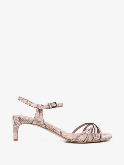 Del Carlo Iride snakeskin-effect strappy sandals