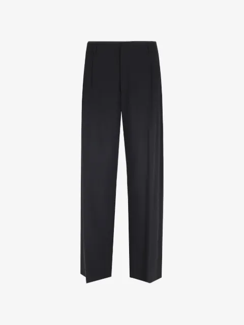 THESTROY pressed-crease flap-pocket trousers