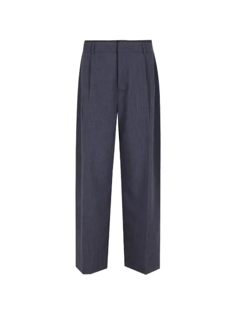 THESTROY pleated wide-leg trousers