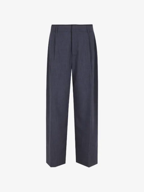 THESTROY pleated wide-leg trousers