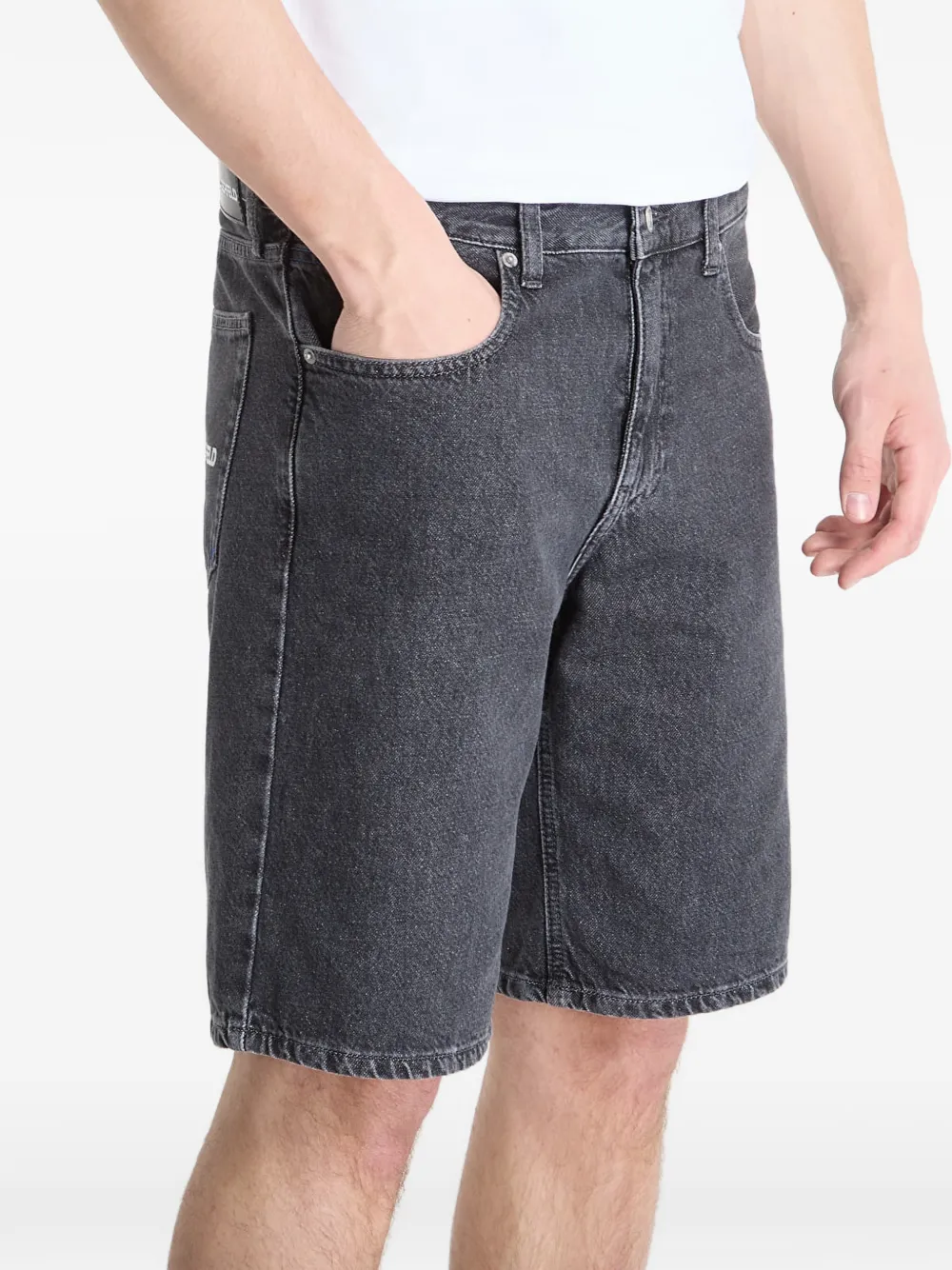 Karl Lagerfeld Jeans Shorts met logo Grijs