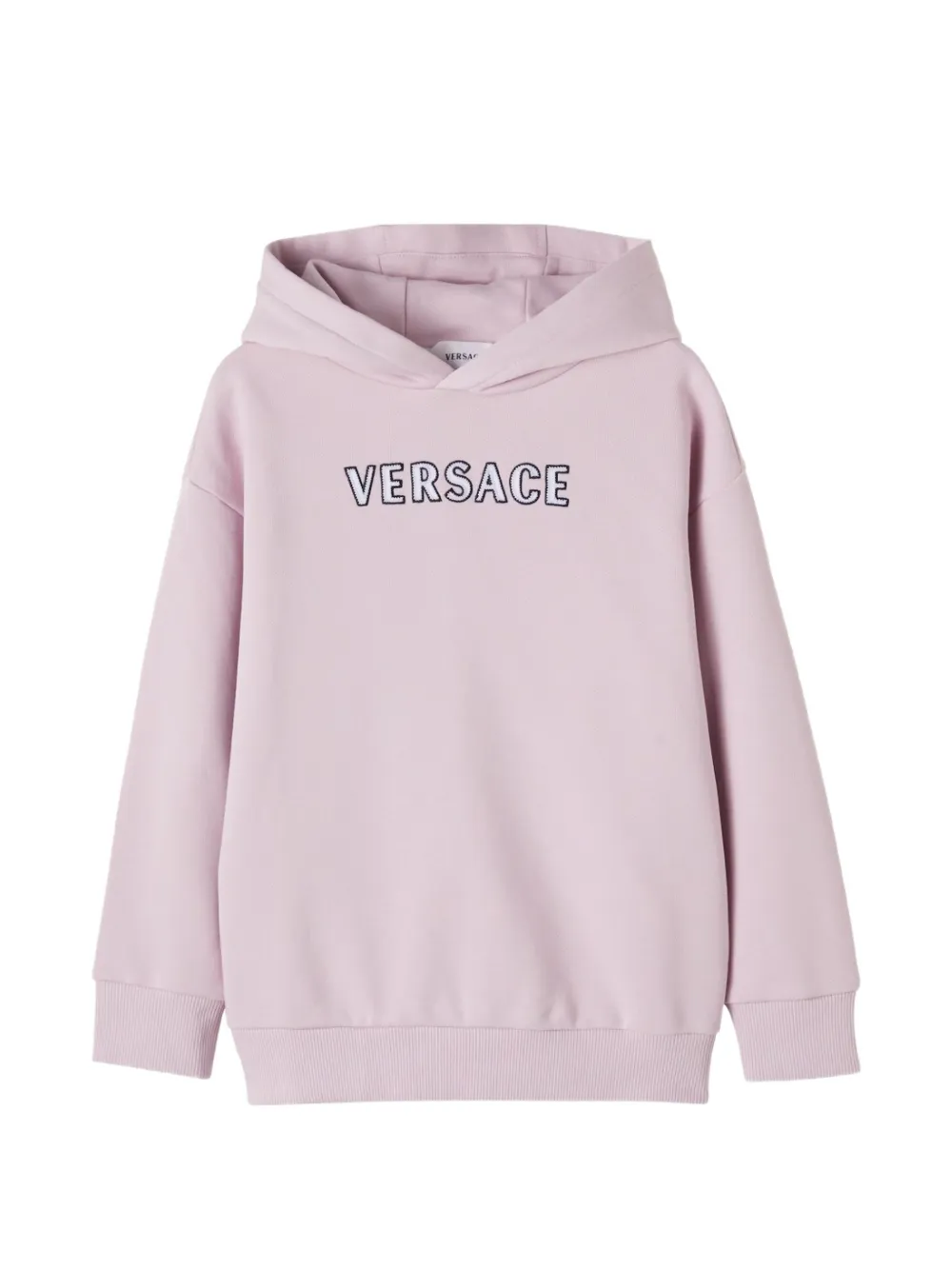 Versace Kids Felpa con logo ricamato - Rosa