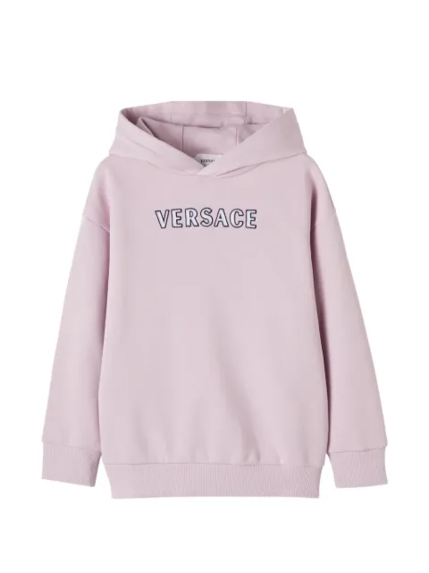 Versace Kids logo-embroidery hoodie