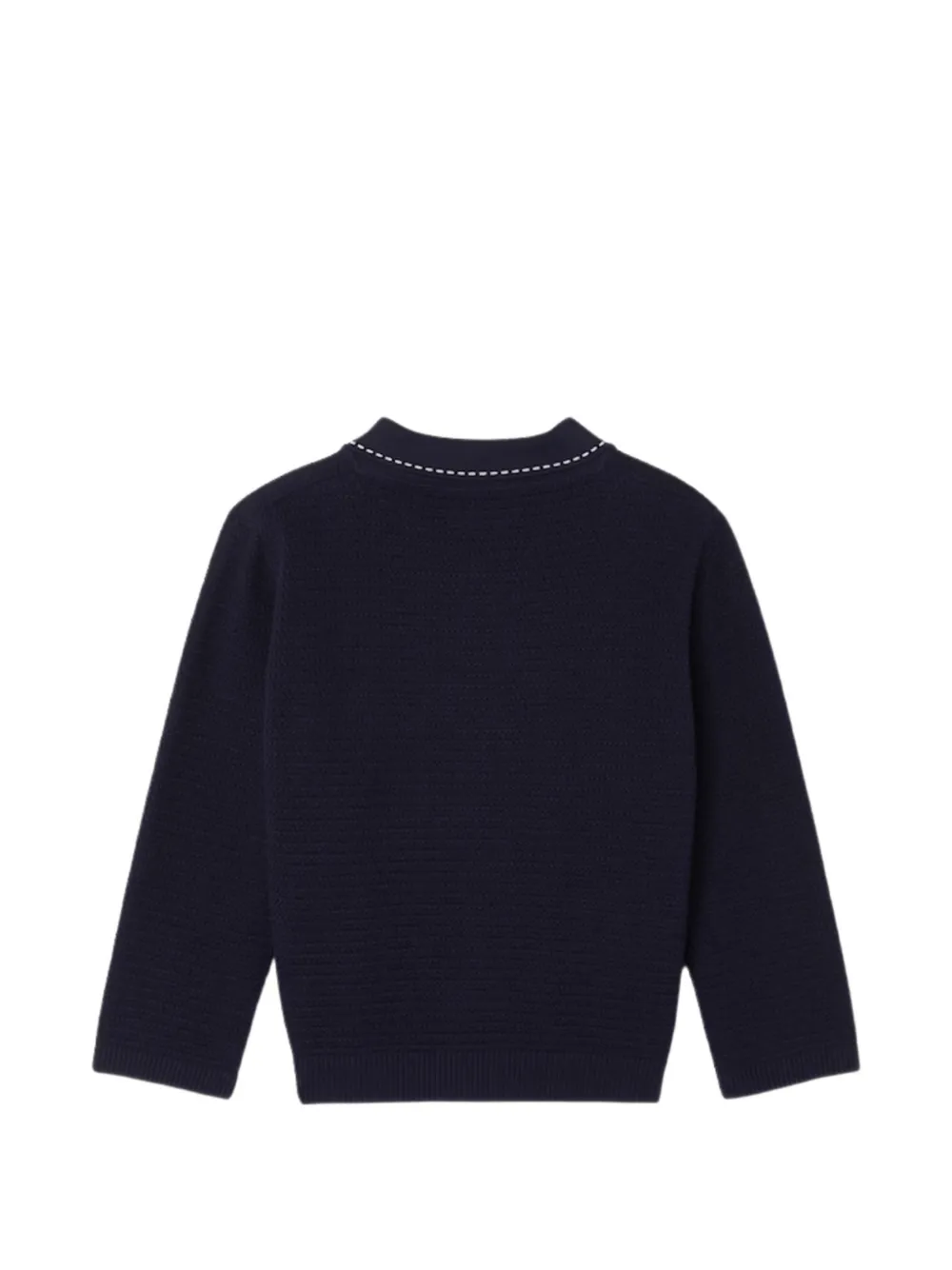 Versace Kids Vest met contrasterende stiksels en Medusa-knoop Blauw