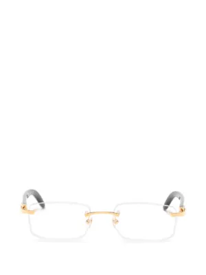 Cartier Eyewear C Décor スクエアフレーム サングラス | ホワイト