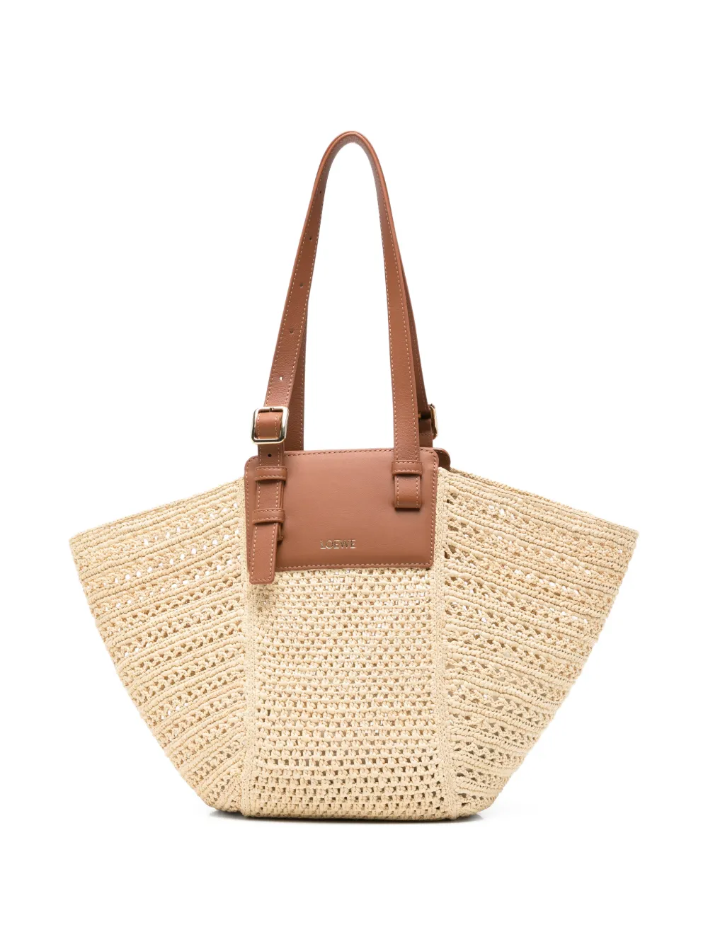 LOEWE medium Hammock woven tote bag - Toni neutri