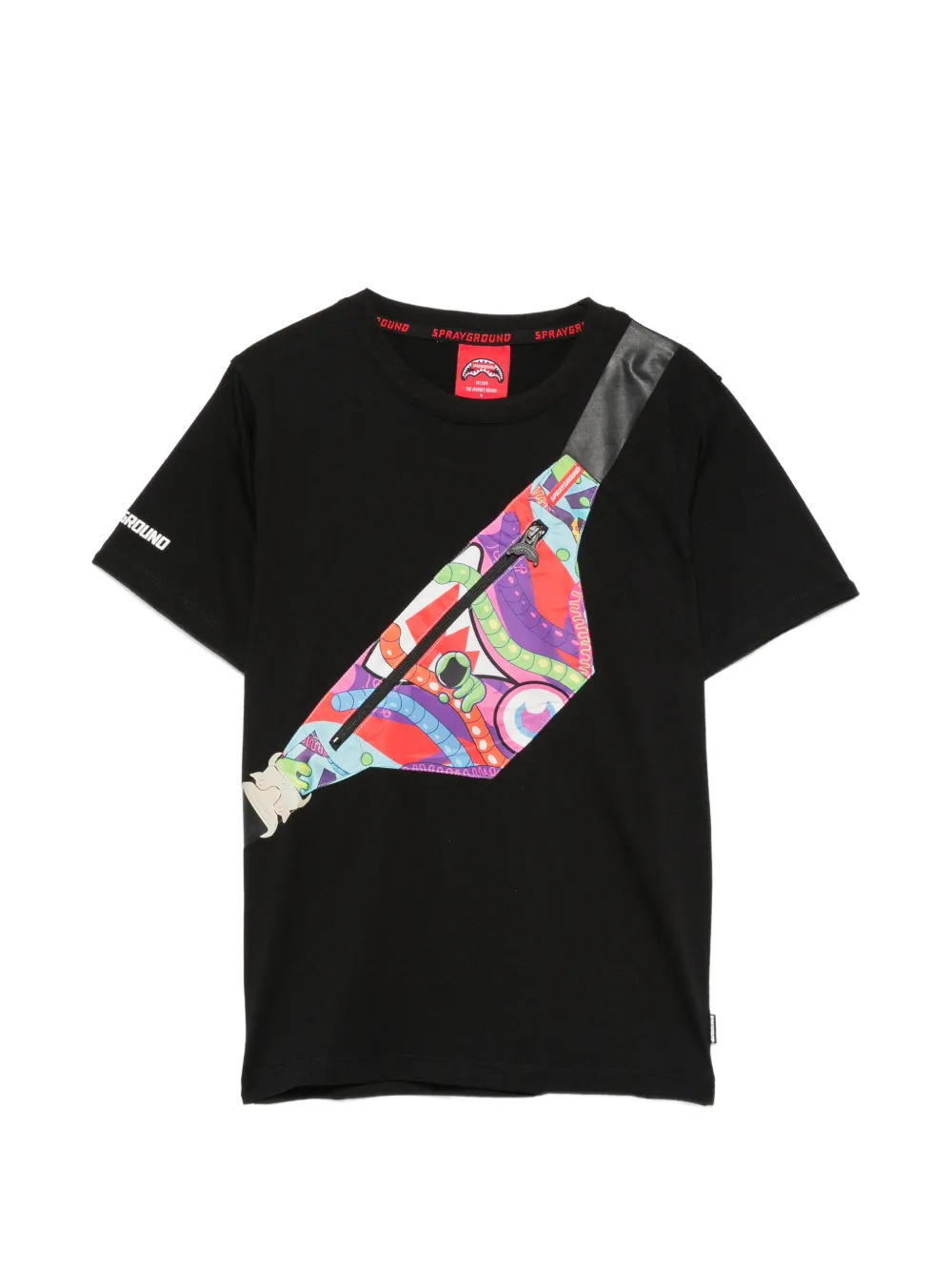 Sprayground bag-print cotton T-shirt - Nero